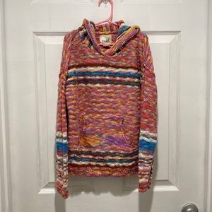 Peek Girls Hooded Boho Sweater - 2XL (12) - GUC